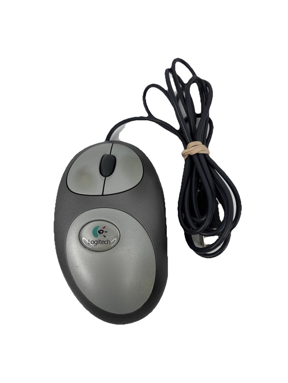 Logitech M-BL63B Mouseman Dual Sensor Optical USB Wheel Mouse Rare Tested